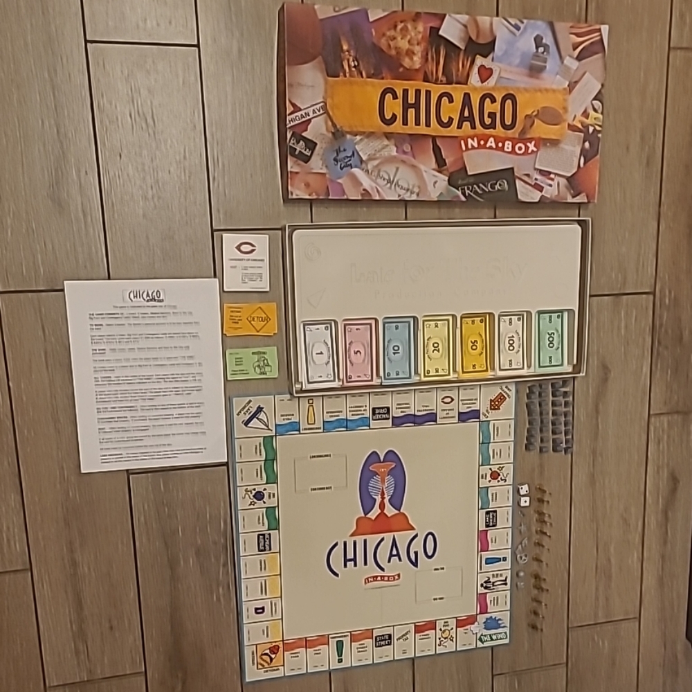 CHICAGO IN A BOX BOARD GAME CHICAGOPOLY LANDMARK EDITION EXCELLENT CONDITION